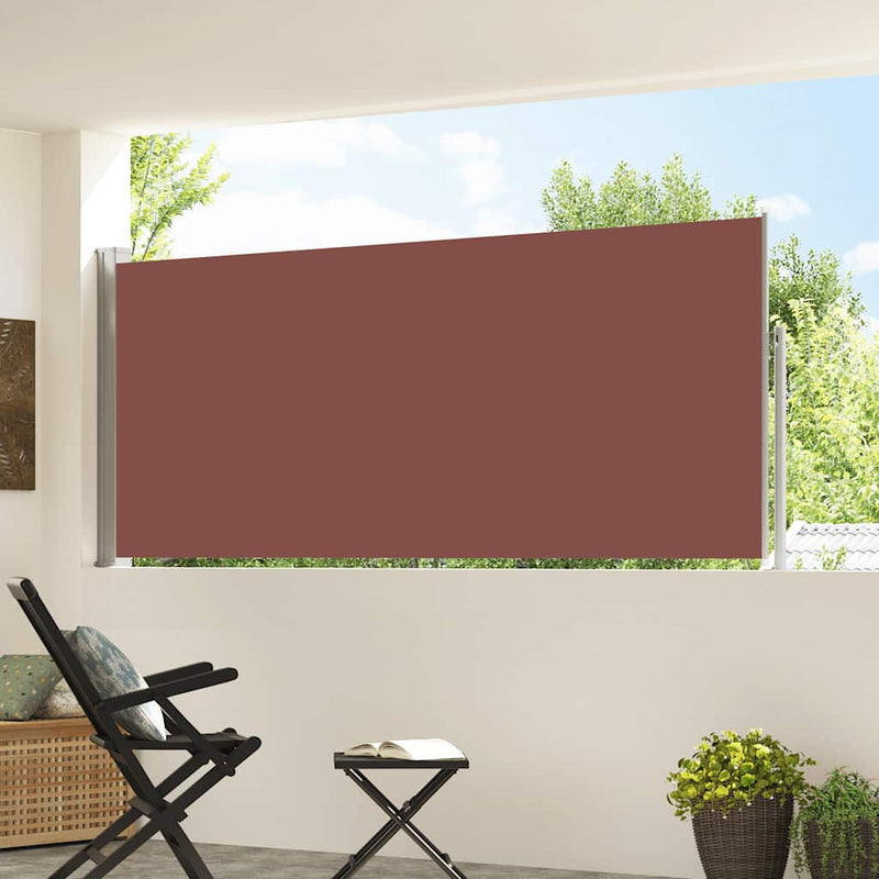 Load image into Gallery viewer, Vidaxl windscherm uittrekbaar 120x300 cm bruin