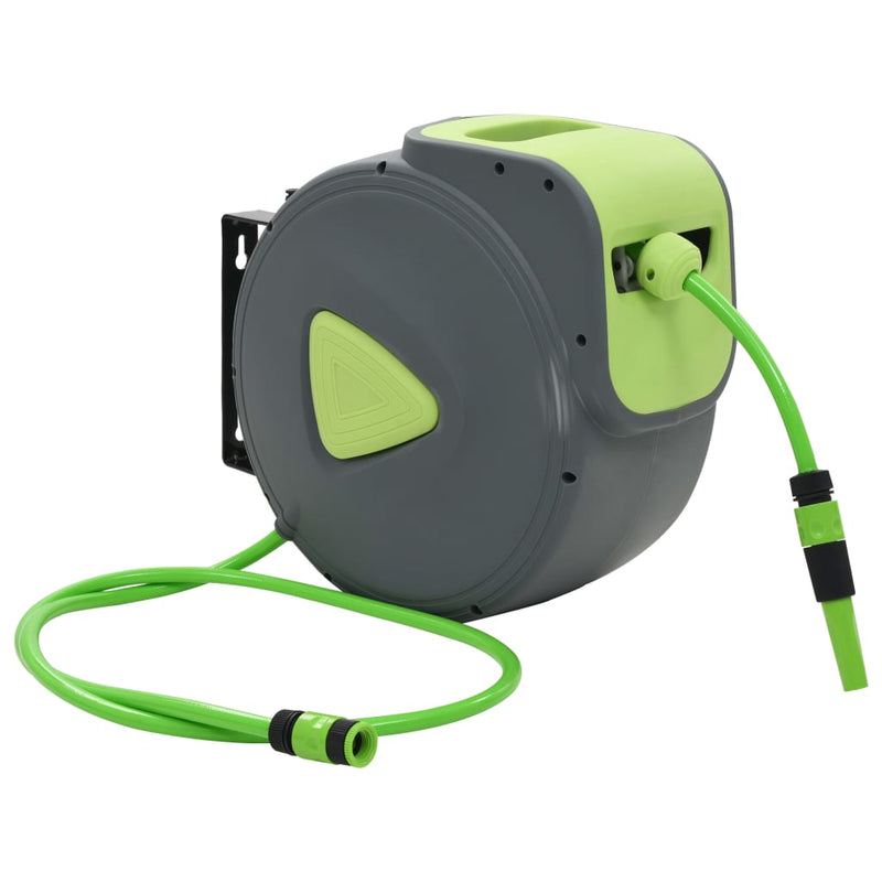 Load image into Gallery viewer, Vidaxl waterslanghaspel automatisch intrekbaar wandmontage 30+2 m