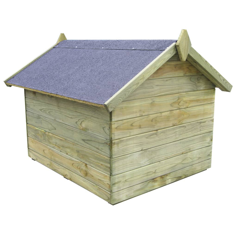 Load image into Gallery viewer, VidaXL Hondenhok voor tuin met opklapbaar dak geïmpregneerd grenenhout
