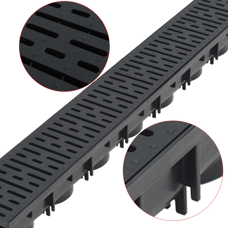 Load image into Gallery viewer, Vidaxl afvoergoten 4 m kunststof