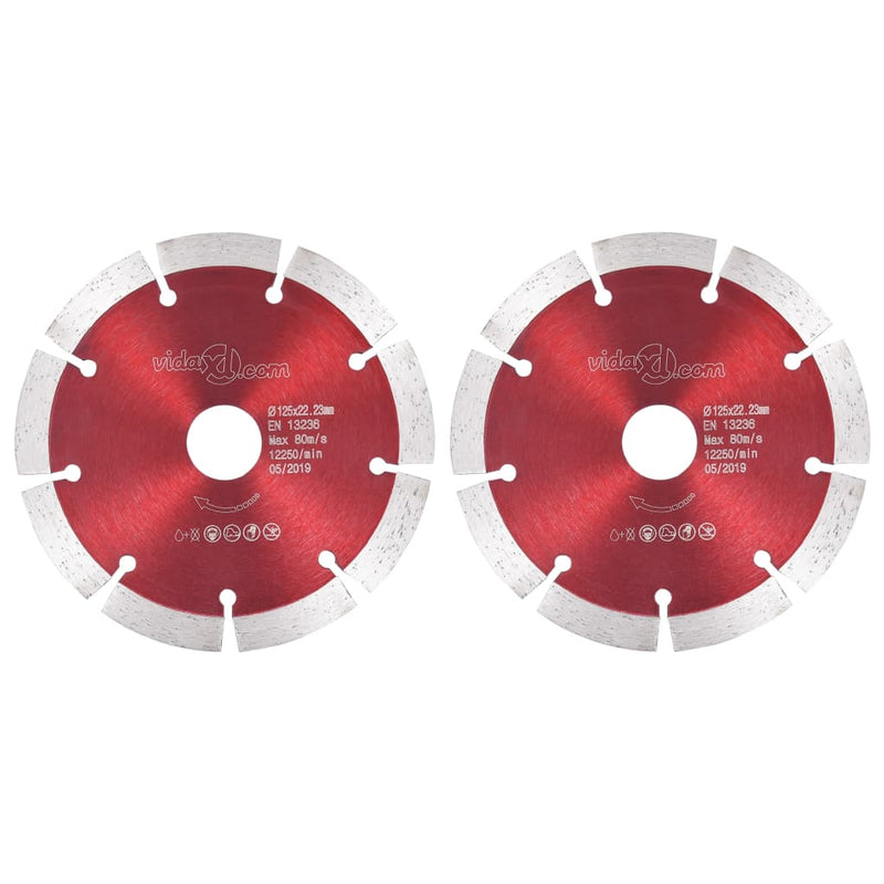 Load image into Gallery viewer, VidaXL Diamantzaagbladen 2 st 125 mm staal
