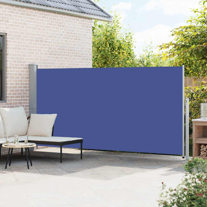Load image into Gallery viewer, Vidaxl windscherm uittrekbaar 160x500 cm blauw
