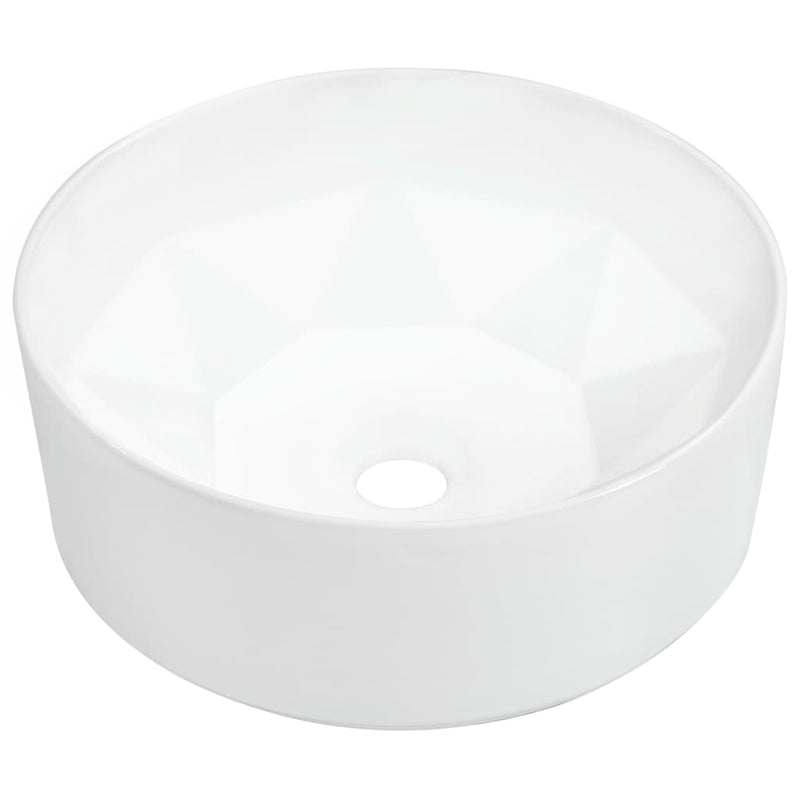 Load image into Gallery viewer, Vidaxl wastafel 36x14 cm keramiek wit