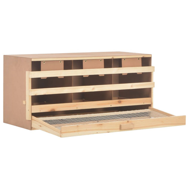 Load image into Gallery viewer, Vidaxl kippenlegkast 3 compartimenten 96x40x45 cm massief grenenhout