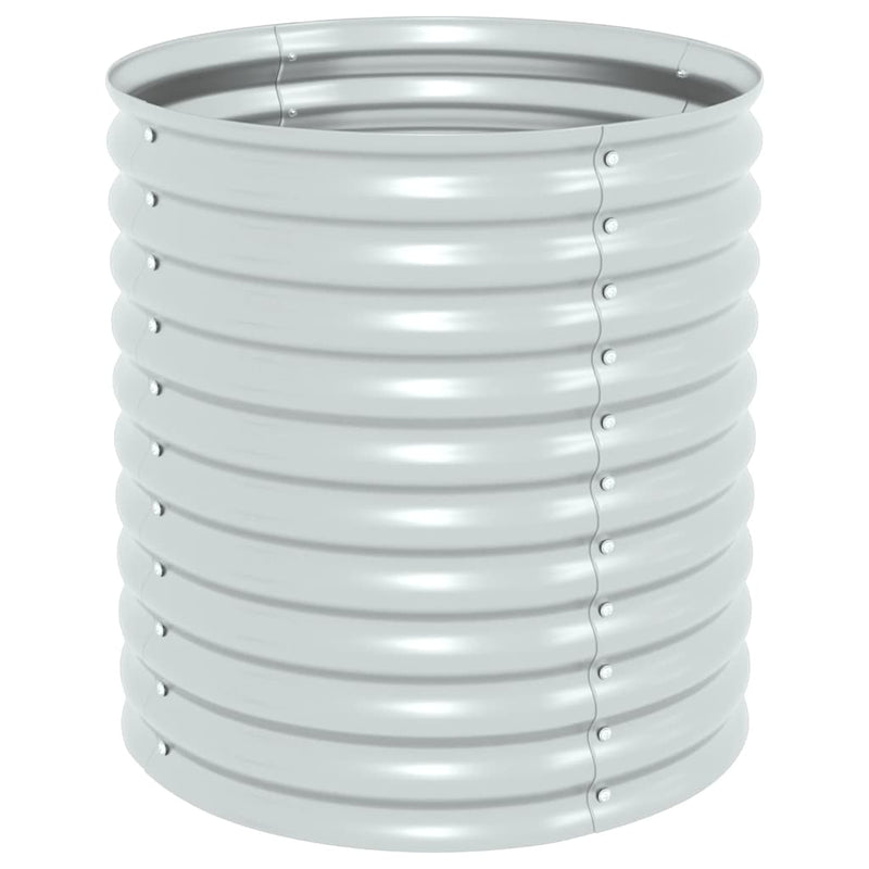 Load image into Gallery viewer, Vidaxl plantenbak verhoogd 80x80x81 cm gegalvaniseerd staal zilver