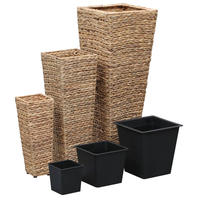 Load image into Gallery viewer, Vidaxl plantenbakken verhoogd 3 st waterhyacint bruin