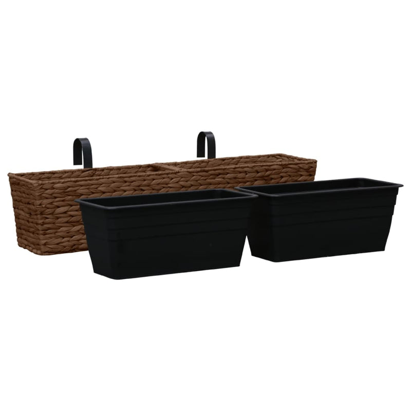 Load image into Gallery viewer, Vidaxl plantenbakken 2 st waterhyacint bruin