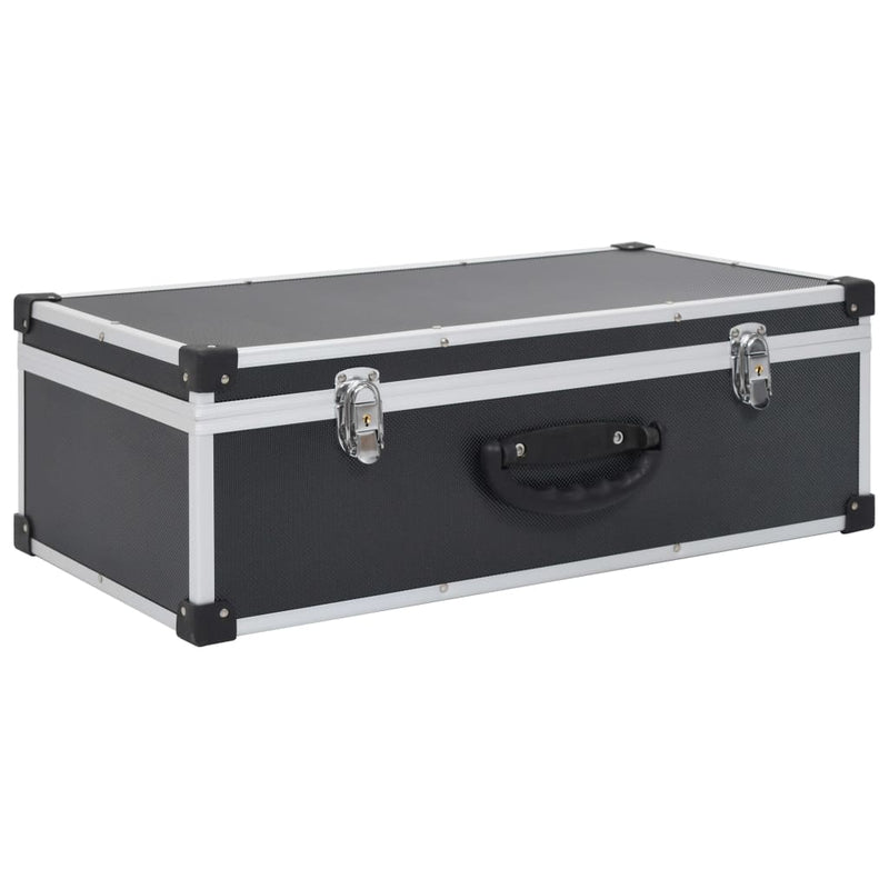 Load image into Gallery viewer, Vidaxl cd-koffer voor 80 cd's aluminium abs zwart