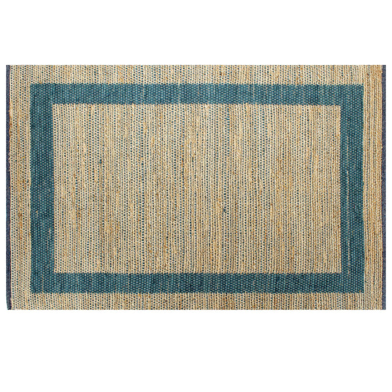 Load image into Gallery viewer, Vidaxl vloerkleed handgemaakt 160x230 cm jute blauw