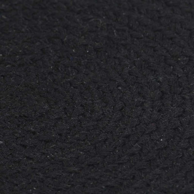 Load image into Gallery viewer, Vidaxl placemats 4 st rond 38 cm katoen effen zwart