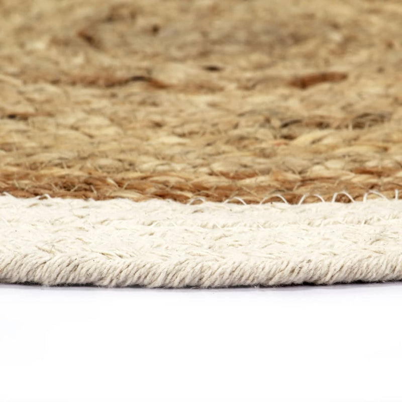 Load image into Gallery viewer, Vidaxl placemats 6 st rond 38 cm jute en katoen natuurlijk