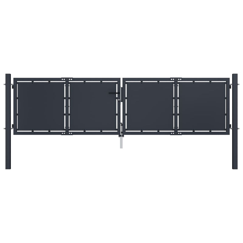 Load image into Gallery viewer, VidaXL Poort 300x100 cm staal antraciet