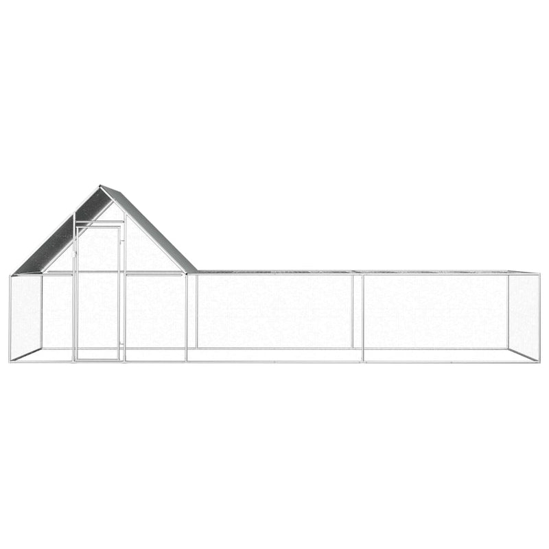 Load image into Gallery viewer, VidaXL Kippenren 6x2x2 m gegalvaniseerd staal