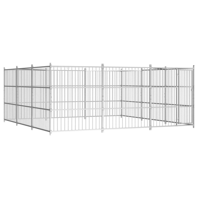 Load image into Gallery viewer, VidaXL Hondenkennel voor buiten 450x450x185 cm