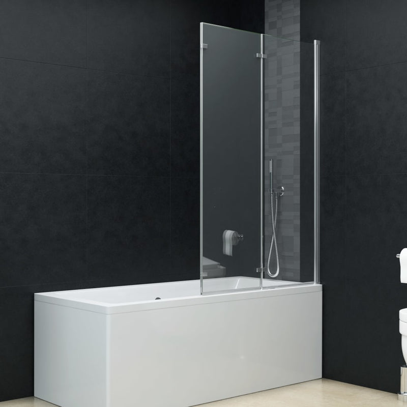 Load image into Gallery viewer, Vidaxl douchewand inklapbaar 3 panelen 130x138 cm esg