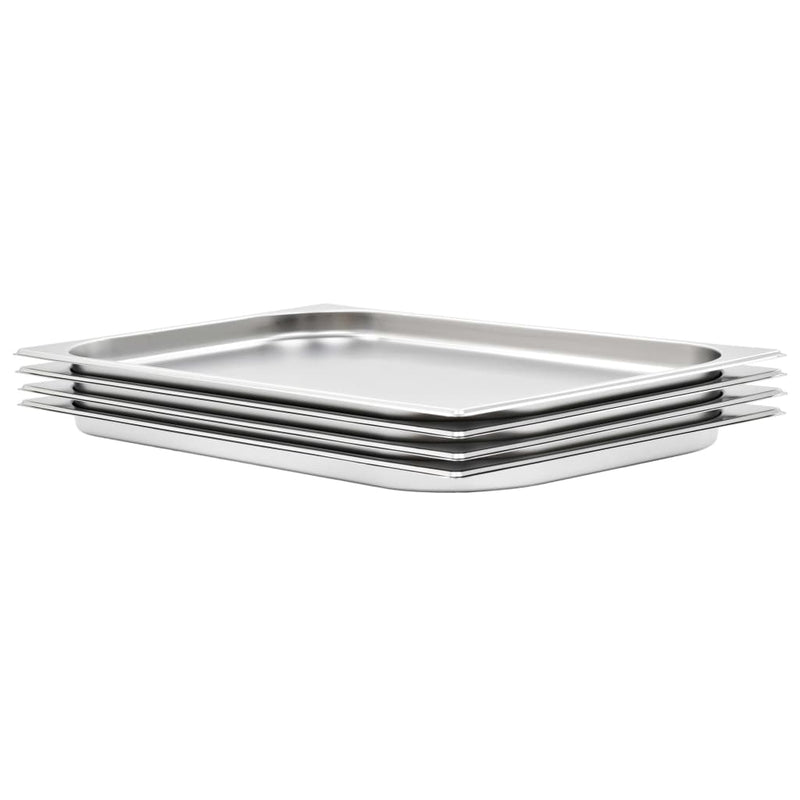 Load image into Gallery viewer, Vidaxl gastronormbakken 4 st gn 1 1 20 mm roestvrij staal