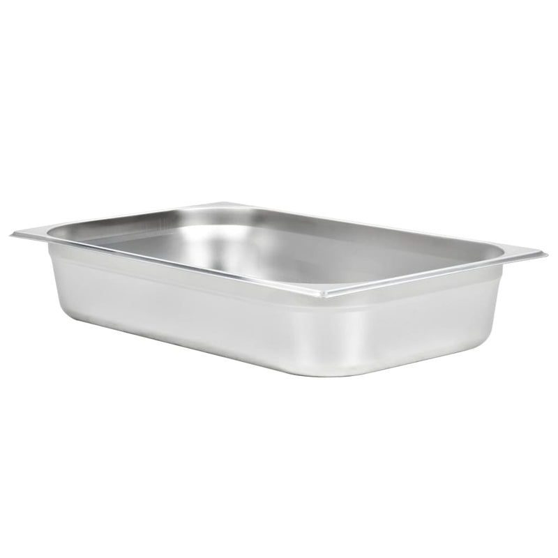 Load image into Gallery viewer, Vidaxl gastronormbakken 4 st gn 1 1 100 mm roestvrij staal
