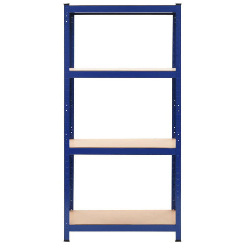Load image into Gallery viewer, VidaXL Opbergrekken 2 st 80x40x160 cm staal en MDF blauw