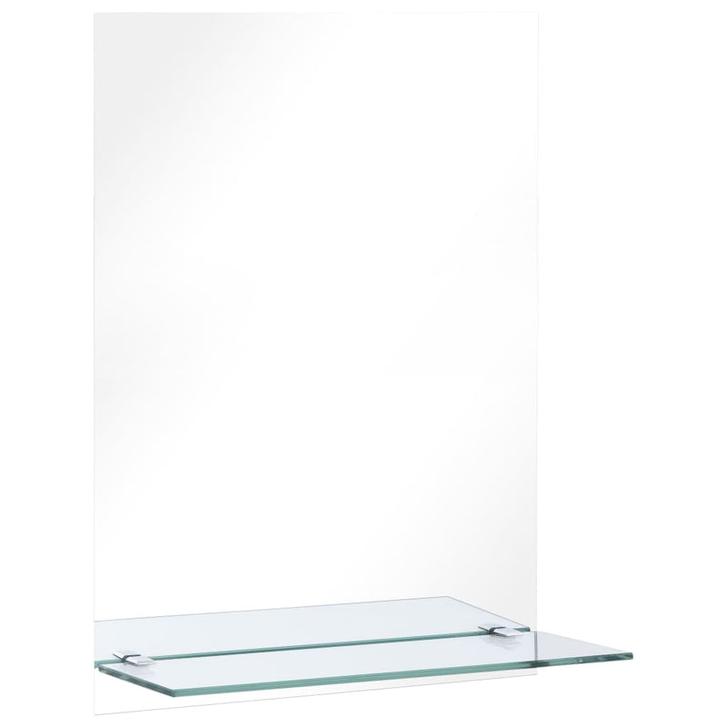 Load image into Gallery viewer, Vidaxl wandspiegel met schap 40x60 cm gehard glas
