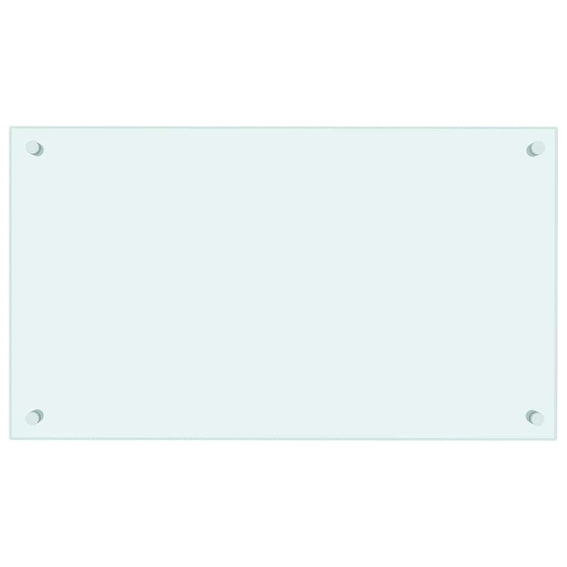 Load image into Gallery viewer, Vidaxl spatscherm keuken 70x40 cm gehard glas wit