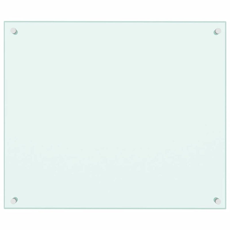 Load image into Gallery viewer, Vidaxl spatscherm keuken 70x60 cm gehard glas wit