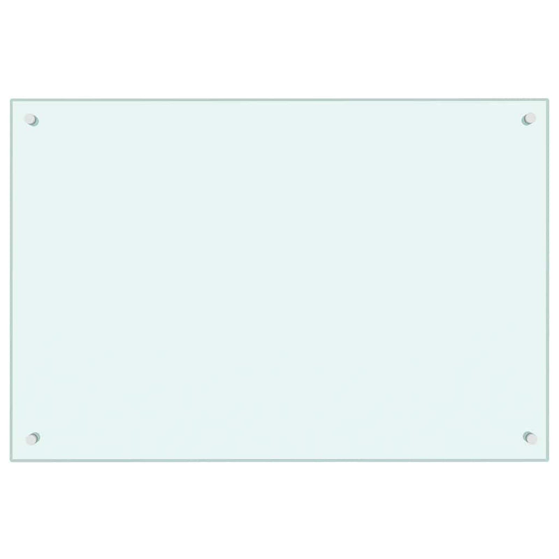 Load image into Gallery viewer, Vidaxl spatscherm keuken 90x60 cm gehard glas wit