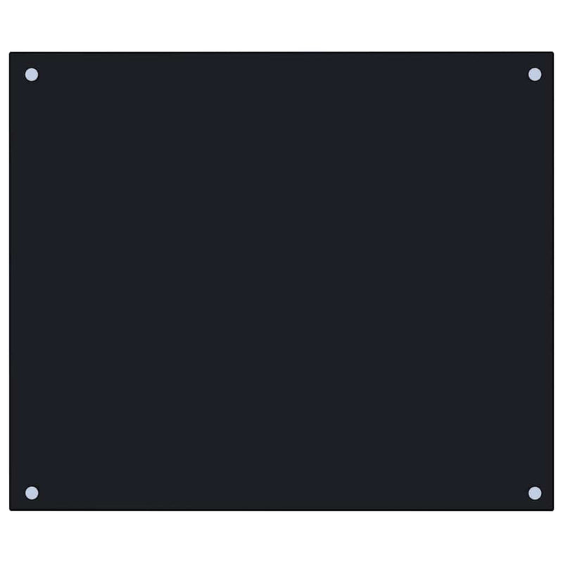 Load image into Gallery viewer, Vidaxl spatscherm keuken 70x60 cm gehard glas zwart