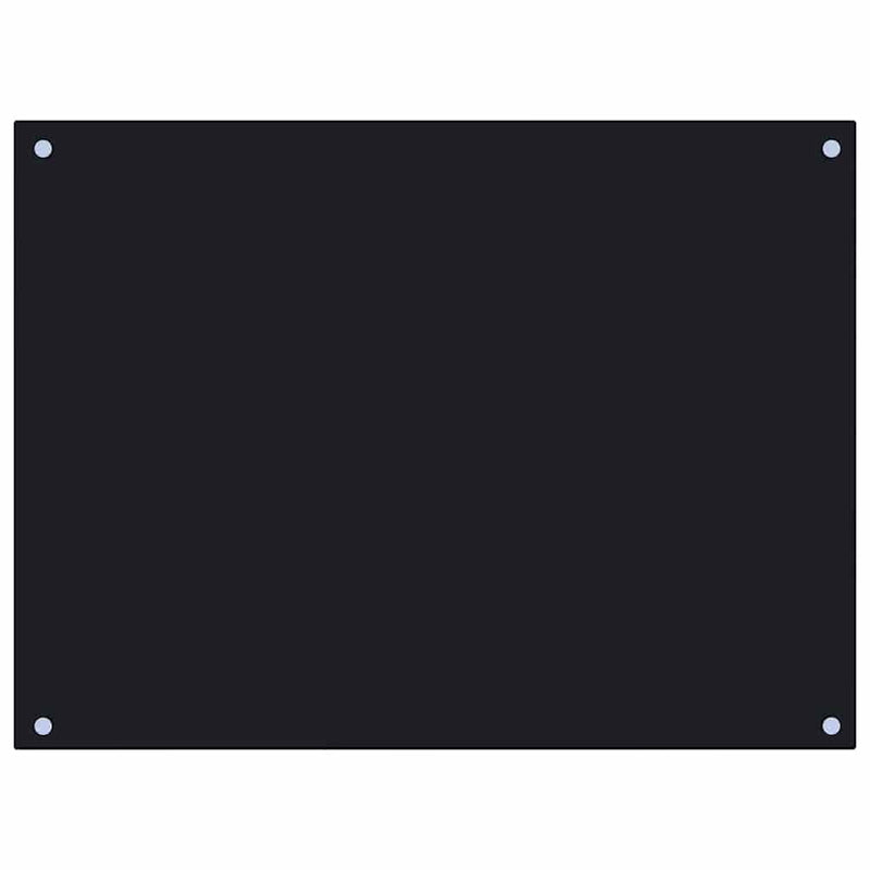 Load image into Gallery viewer, Vidaxl spatscherm keuken 80x60 cm gehard glas zwart