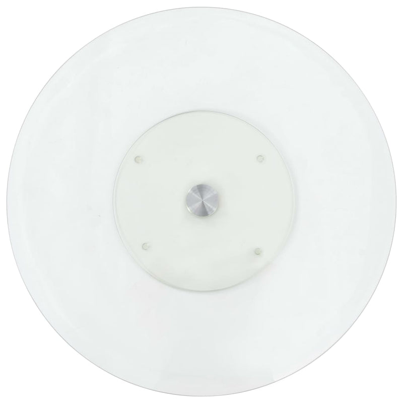 Load image into Gallery viewer, Vidaxl serveerbord draaiend 60 cm gehard glas transparant
