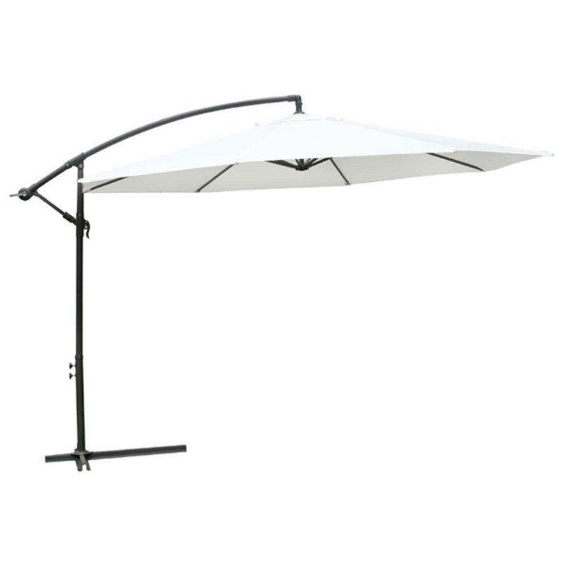 Afbeelding laden in galerijviewer, Vidaxl hangende zonneparasol wit