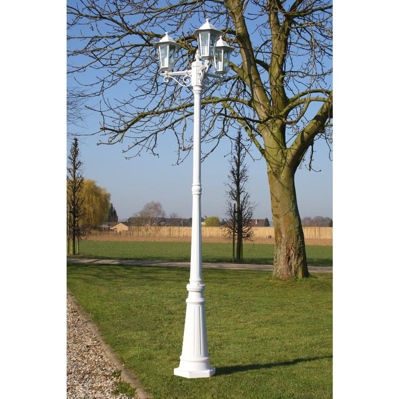 Load image into Gallery viewer, Vidaxl tuinlantaarn kingston 3-arms 215 cm wit