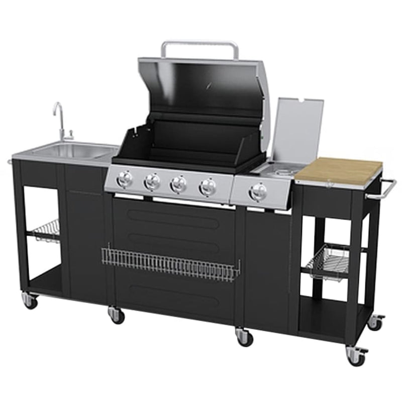 Load image into Gallery viewer, VidaXL Buitenkeuken met barbecue Montana 4 branders
