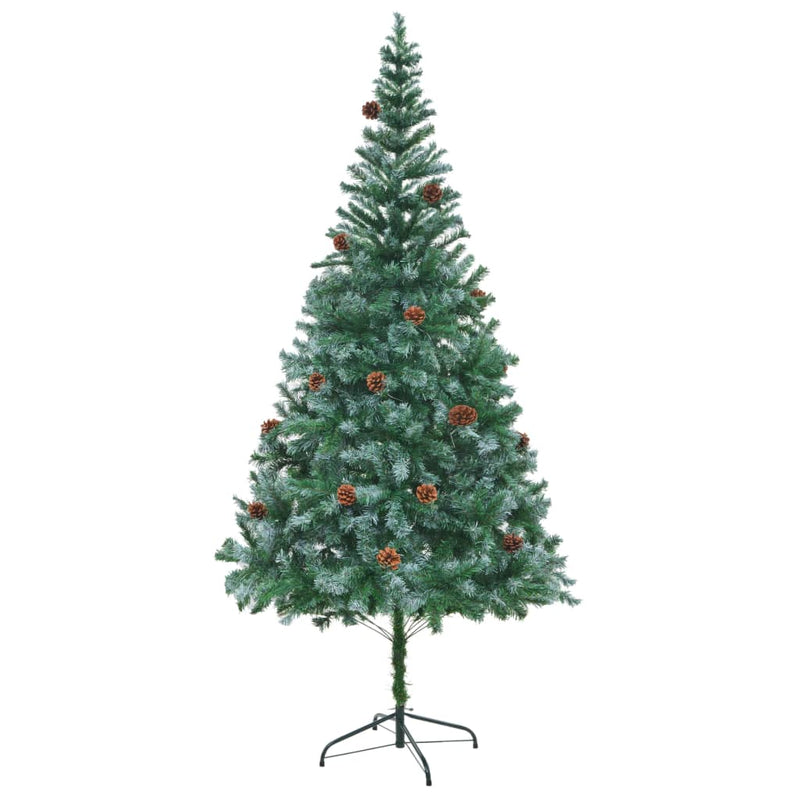 Load image into Gallery viewer, Vidaxl kunstkerstboom met dennenappels 210 cm