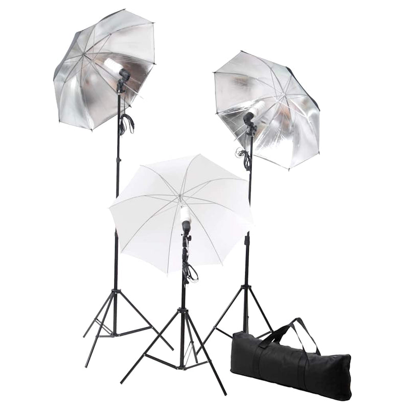 Load image into Gallery viewer, Vidaxl studioverlichtingsset 24 watt inclusief statieven en paraplu's