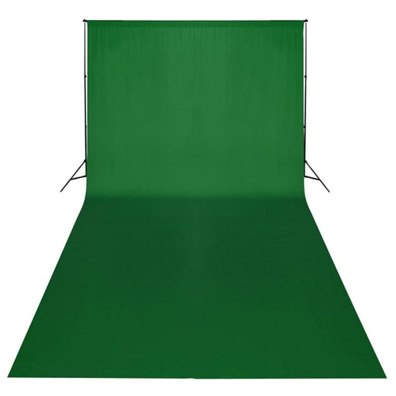 Load image into Gallery viewer, VidaXL Studioset met groene achtergrond en lampen 600x300 cm