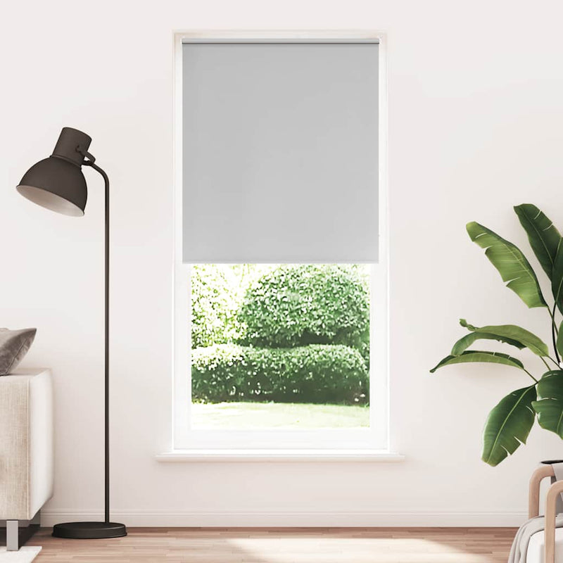 Load image into Gallery viewer, Vidaxl rolgordijn verduisterend 104,4 x 230 cm stofbreedte 100 cm grijs