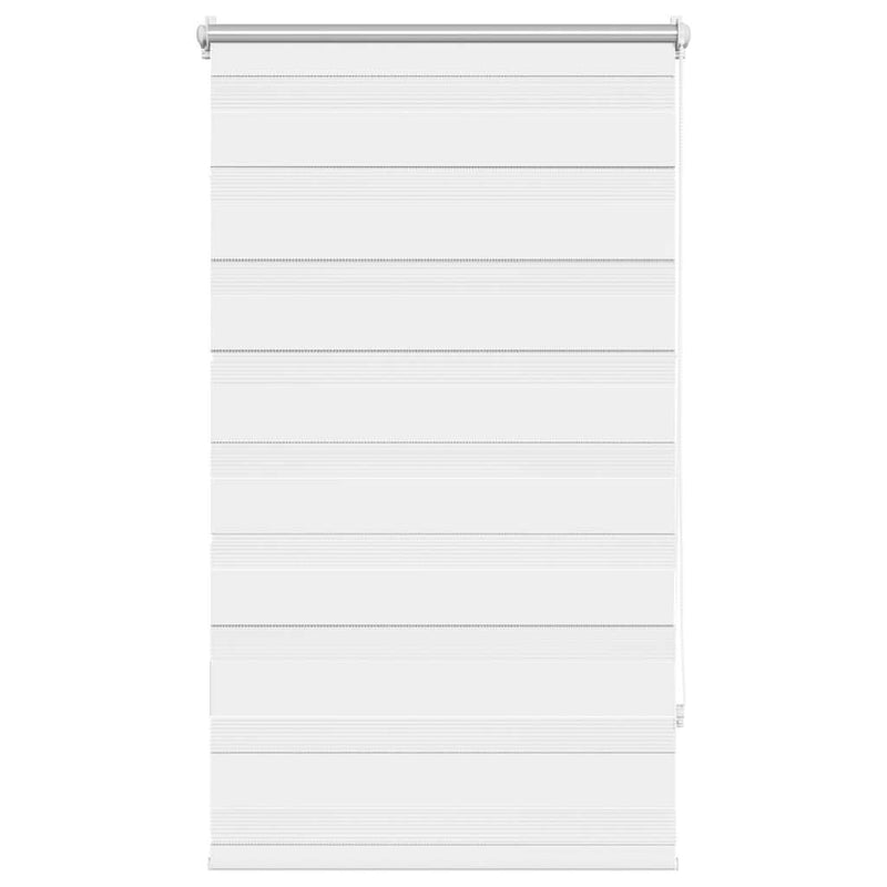 Load image into Gallery viewer, Vidaxl zebra rolgordijn 70,9 x 120 cm stofbreedte 66,7 cm wit