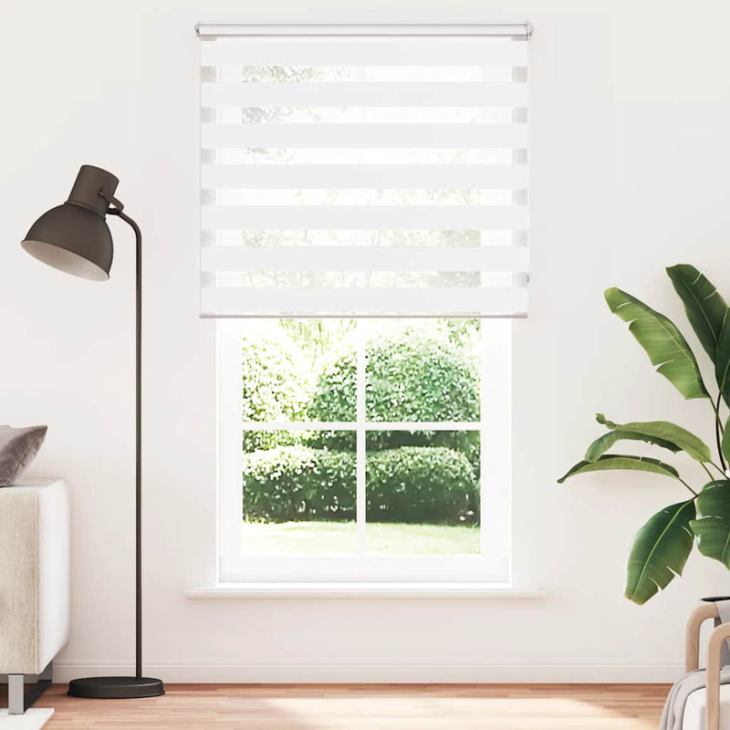 Load image into Gallery viewer, Vidaxl zebra rolgordijn 120,9 x 230 cm stofbreedte 116,7 cm wit