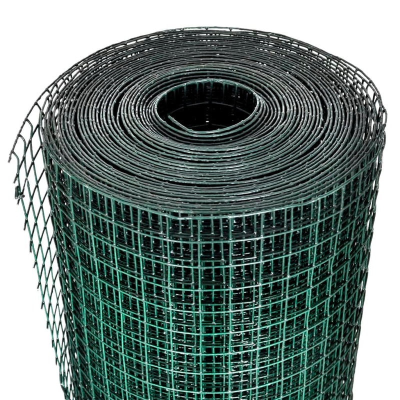 Load image into Gallery viewer, Vidaxl kippengaas 10x1 m gegalvaniseerd staal met pvc-coating groen