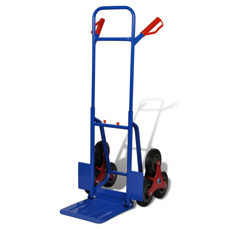 Load image into Gallery viewer, VidaXL Steekwagen inklapbaar met 6 wielen blauw