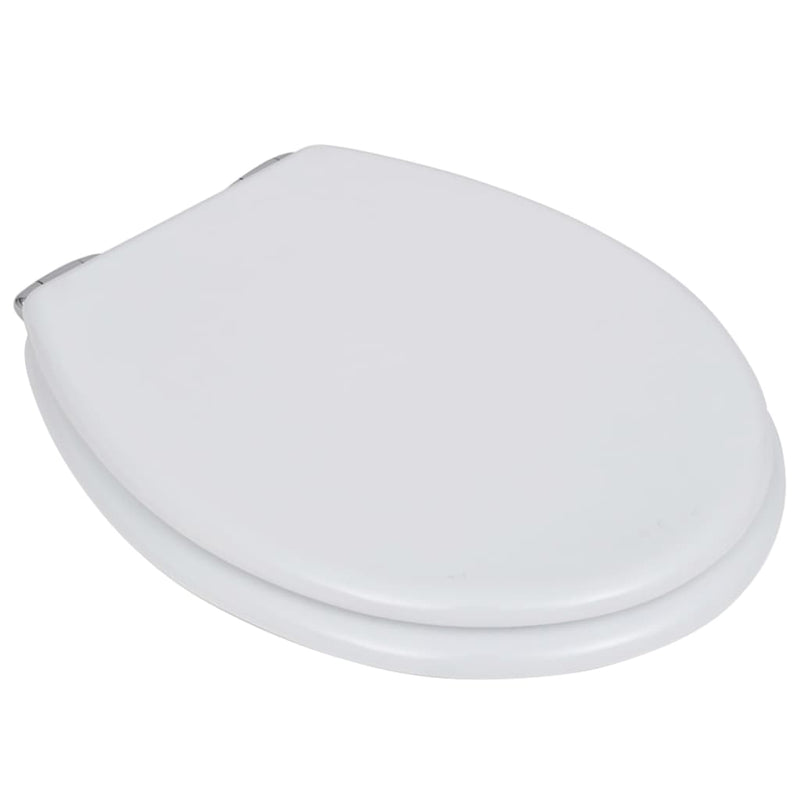 Load image into Gallery viewer, Vidaxl toiletbril soft-close simpel ontwerp mdf wit