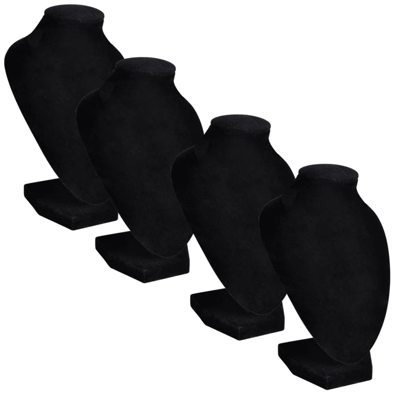 Load image into Gallery viewer, Vidaxl sieradenhouder voor ketting 9x8,5x15 cm zwart 4 st