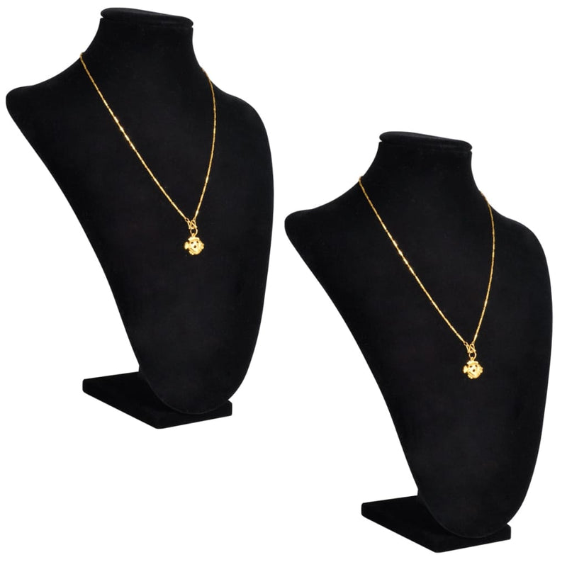 Afbeelding laden in galerijviewer, Vidaxl sieradenhouder voor ketting 23x11,5x30 cm zwart 2 st