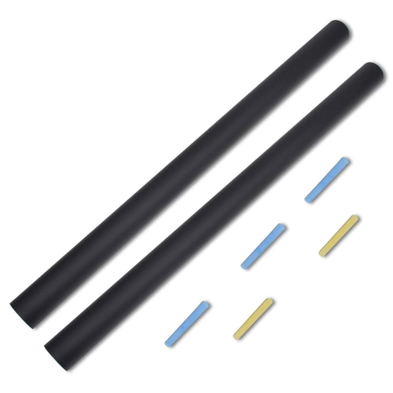 Load image into Gallery viewer, Vidaxl muursticker krijtbord 2 rollen met krijtjes 0,6x2 m