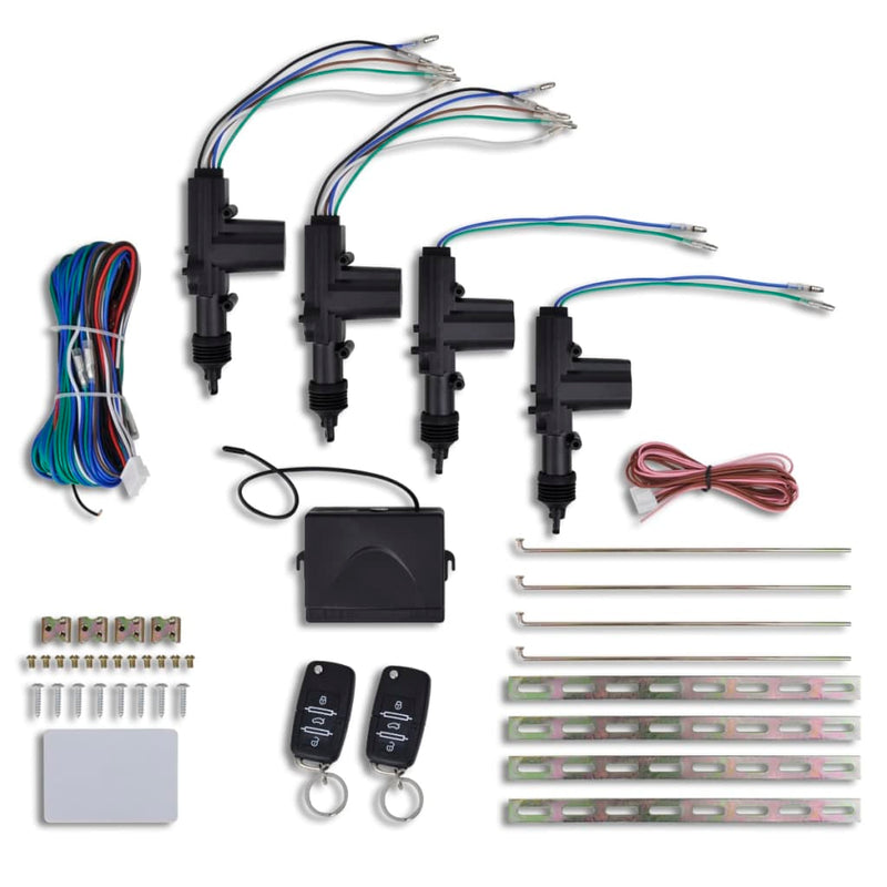 Load image into Gallery viewer, Vidaxl deurvergrendelingsset 2 sleutels voor vw audi skoda 4 motor