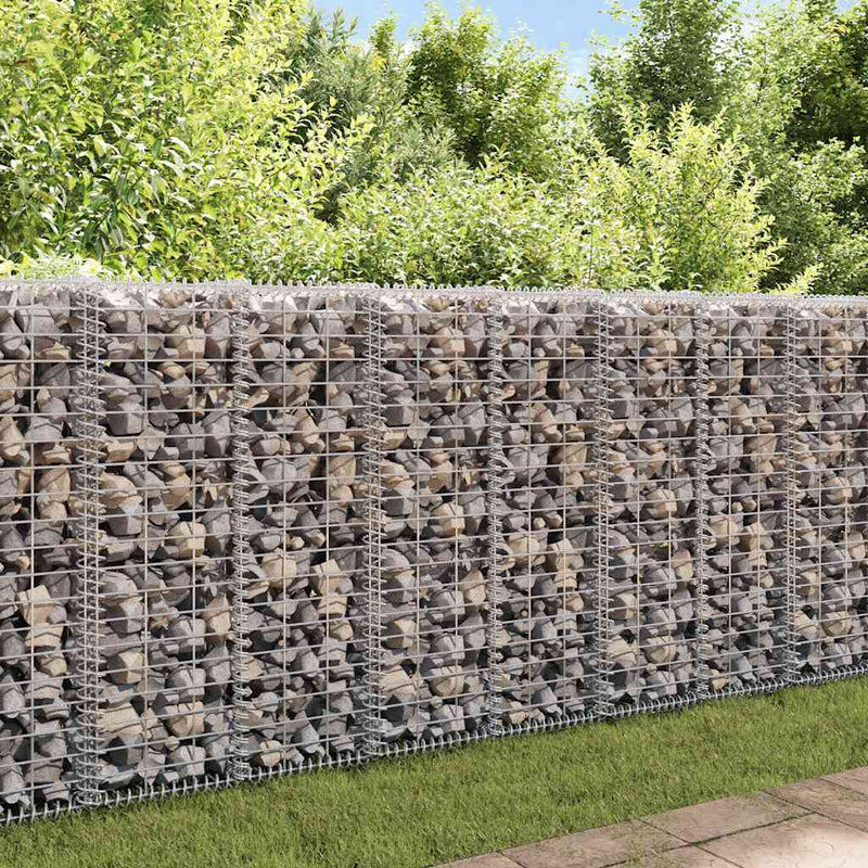 Load image into Gallery viewer, Vidaxl schanskorf met deksels 100x30x30 cm gegalvaniseerd draad