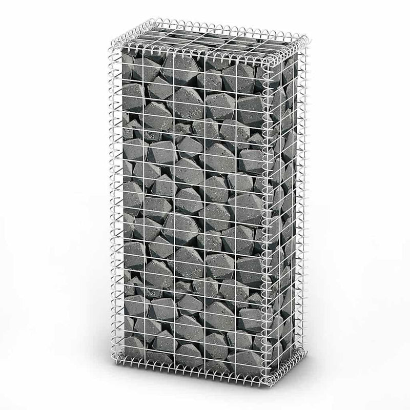 Load image into Gallery viewer, Vidaxl schanskorf met deksels 100x50x30 cm gegalvaniseerd draad