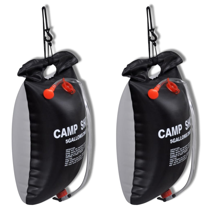 Load image into Gallery viewer, Vidaxl campingdouches 2 st solar 20 l