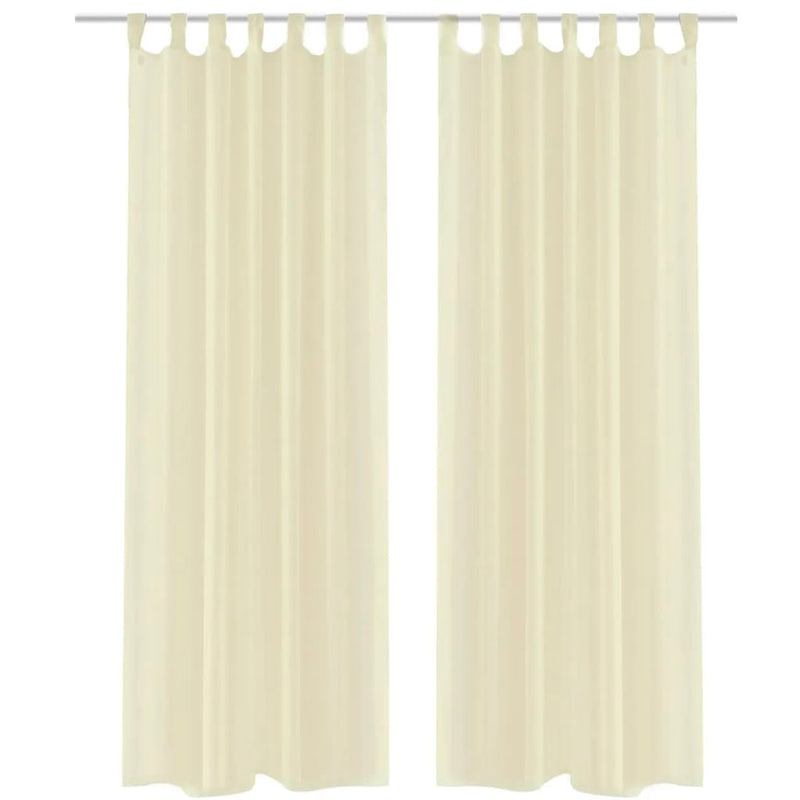 Load image into Gallery viewer, VidaXL Gordijn Crème 140x175 cm (2 stuks)