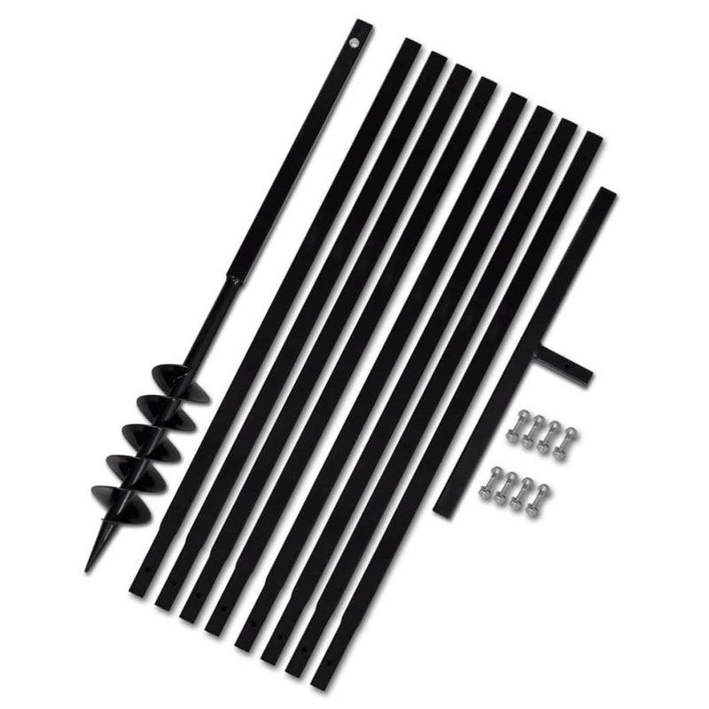 Load image into Gallery viewer, VidaXL Grondboor 100 mm met 9 m verlengstuk Staal